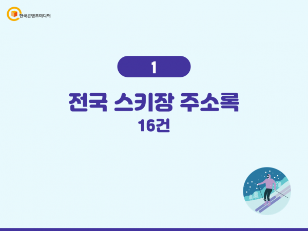 한국콘텐츠미디어,2023 동계스포츠 주소록 CD